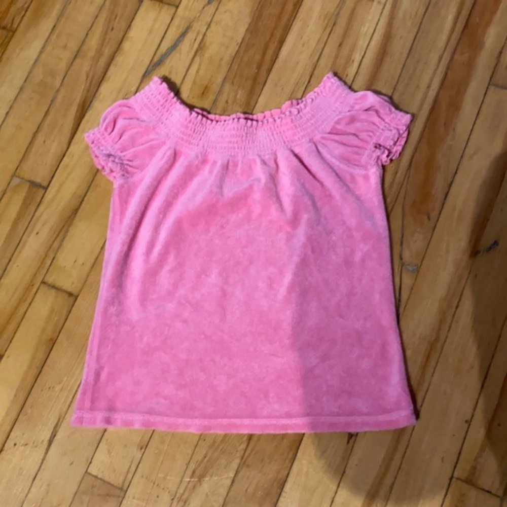Juicy couture velour cropped top